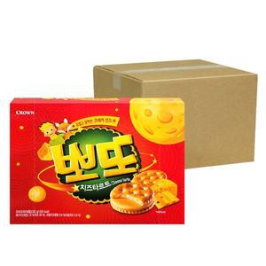 크라운 뽀또 치즈타르트 322g 10개  한 박스