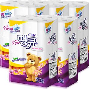 땡큐 순수 천연펄프 3겹 14m 30롤 5팩
