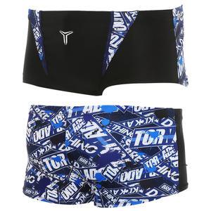 토네이도 남자 실내 수영복 숏사각 강습용 스윔웨어 포이 블랙블루