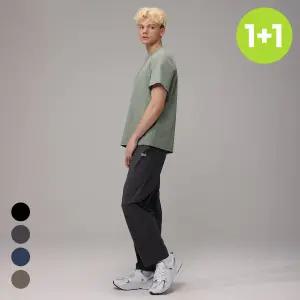 원+원 에버라스트 남자 9부 쿨링 바지 스트라이프 팬츠