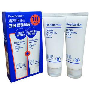 리얼베리어 크림 클렌징 폼 120ML 2개 /당김 없는 약산성