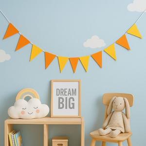 고품질 캠핑 감성 가랜드 파티 삼각 가랜드 무지개가랜드 (WFI19FU)