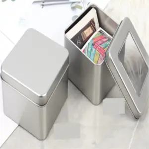 쑤니상점 사각 틴케이스 스텐사각깡통