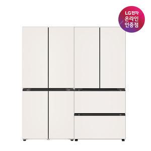 LG 디오스 오브제컬렉션 Fit&Max 냉장고 김치냉장고세트 R984GBB012 베이지