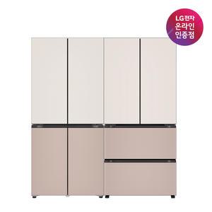 LG 디오스 오브제컬렉션 Fit&Max 냉장고 김치냉장고세트 R984GGA012 토프/아몬드