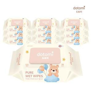 도토미 프리미엄 물티슈(75gsm)70매 10팩 20팩 캡형