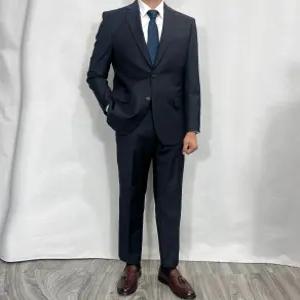 [바쏘옴므]정장 4계절 울 혼방 히든밴딩 클레식수트 예복 턱시도 레귤러핏 차콜 Z3JW03-2