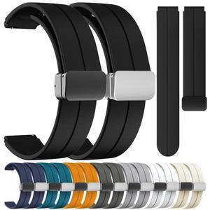 화웨이 Talkband B7 밴드 B6 B5 B3 스트랩에 대한 16mm 실리콘 마그네틱 팔찌 Wacth GT 4/5 5 Pro