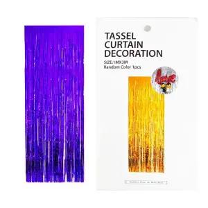 이벤트 수술커튼 1mx3m (대)/생일 장식 테이블 가랜드 할로윈 클럽 레인보우 라벤다 바이올렛 핫핑크