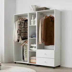 선반 행거 1500 세트 이동식옷장 행거선반