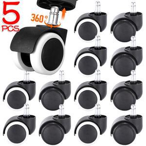 5PCS 가구 360 회전식 테이블 범용 바퀴 교체 의자 게임 사무실 자동 소파