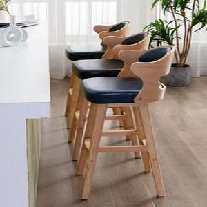 원목 바체어 등받이 높은 고급 바텐 인테리어 홈바의자