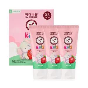 닥터버들 불소함유 어린이 치약 딸기향 60ml x 3개