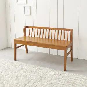 [라로퍼니처]그라나다 고무나무 원목 2인 인테리어 벤치 식탁 의자