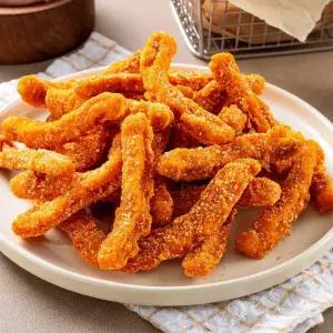 크런치 치킨스틱 1kg X 2봉 / 국내산 닭가슴살로 만든 매콤한 순살치킨