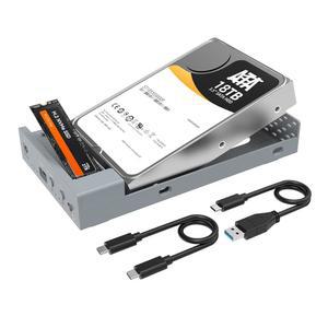 M.2 PCIe NVMe + 오프라인 클론이 있는 2.5 3.5인치 SATA SSD/HDD용 MAIWO USB C 도킹 스테이션, HDD를 SSD로 복제, 3.2 GEN 2 10Gbps 외장 하드 드라이브 인클로저