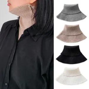 엔비 니트 목폴라 페이크 넥워머 겨울 방한 빕 여성