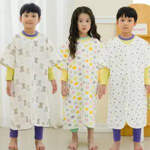 꾸미 국내산 초등 면누비반팔 수면조끼 주니어수면조끼