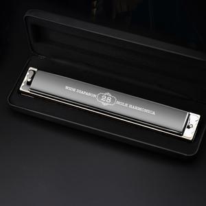 하모니카 C 키 옥타브 트레몰로 입 미니 악기 선물용 28