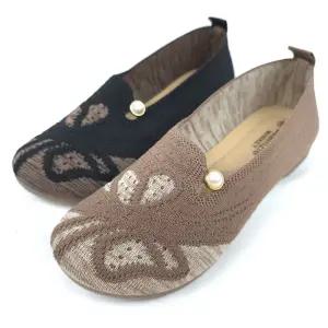 순이의신발장 134g 부드러운 니트 푹신한 쿠션 발편한 여성 로퍼 발볼넓은 여자 단화 신발