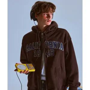 [롯데백화점]후아유 남녀공용 시그니처 패치 후드집업(Brushed) (WHMZF4911U)