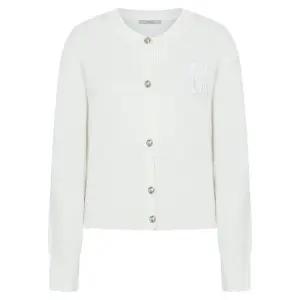 케네스레이디 로고 자수 U넥 솔리드 가디건 EKCDOC0100 869416