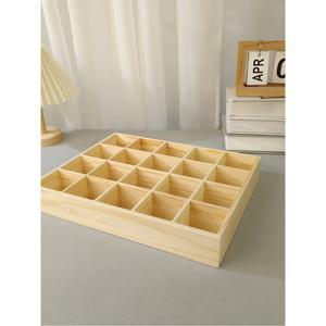 우드 체크 다격 수납함 테이블 상판 박스 칸 분리 서랍 견과 비즈 수납