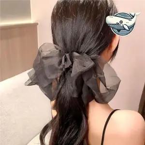 [콩심팥심]여리여리한 왕리본 헤어핀 빅리본 헤어장식