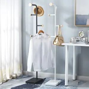 고급스러운 인테리어 스탠드 옷걸이 행거 화이트 깔끔 조립 7구 의류 소품 모자 가방 DIY 모던