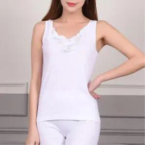 할머니 엄마 흰색 순면 메리야스 여성런닝셔츠 깔끔한속옷 메리야스