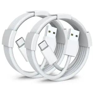 자동차 카플레이 케이블 아이폰 17 에어/16 프로 맥스/플러스 9.9m(100ml피트) 2팩 USB A to C 충전 코드