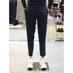 [롯데백화점]본매그넘 BON 22F/W 루즈핏 네이비 울 남성 슬랙스 (BN2FTA314)