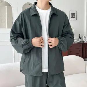 [sado]남성 오버핏 하프넥 집업 바람막이 트레이닝 나일론 자켓 110까지 SF1033M