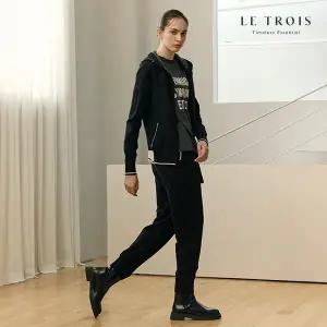 [LE TROIS]25FW 르투아 후드집업 니트 셋업 2종
