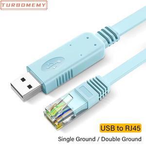 USB to RJ45 콘솔 케이블 노트북 컴퓨터 용 RS232 직렬 어댑터 Cisco 라우터 RJ 45 8P8C 변환기 1.8m 3m