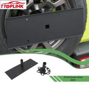 TTOPLINK 철 외부 후면 트렁크 스페어 타이어 번호판 홀더 스즈키 지미/지프 랭글러 JK/TJ 자동차 액세서리