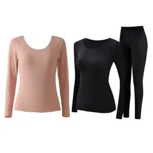 여성 내복 얇은 겨울 발열 내의 상의 하의 타이즈 실내복 긴팔 홈웨어