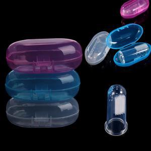 휴대용 아기, 유아 손가락 칫솔 케이스 홀더 보관 상자, 투명 여행, 어린이 치아, 마사지 세트, 고무 청소
