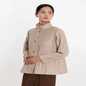 [플리츠미][플리츠미] 다이아 자가드 퀼팅 자켓_PPJKW125002