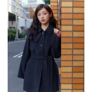 ROEM 올데이코트 카라 벨티드 미디코트 RMJHF4VR22