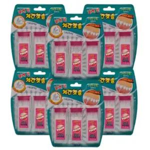 [골드스마일]날개단 치간칫솔 180개 대용량 위생포장 세트 6개