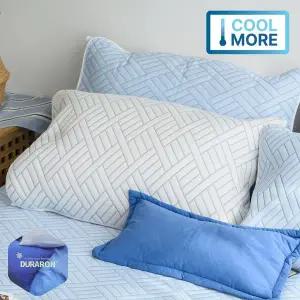 [골드스마일]엘라 듀라론 3중직 냉감 밴드형 베개커버 3컬러 50x70