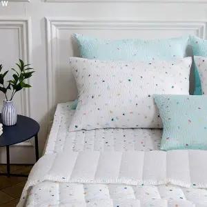 [골드스마일]조약돌 리플 누비 여름이불 (카페트/퀸)