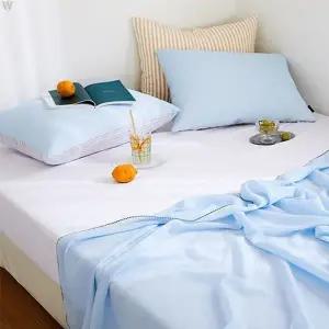 [골드스마일]파르페 스노우리플 순면 홑이불 퀸