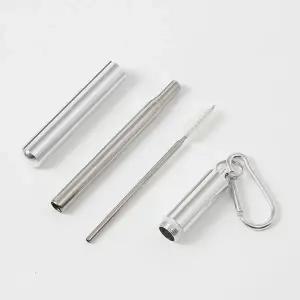 [골드스마일]휴대용 스테인리스 빨대 세척솔 재사용빨대 접이식빨대 빨대세척솔