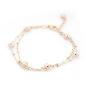 고품질 SCOTTINA 명품 브레이슬릿 14K 팔찌 G4 (WE5A349)