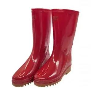 [라일리] Rly 농사장화 작업용장화 여자용 적색 반장화 260