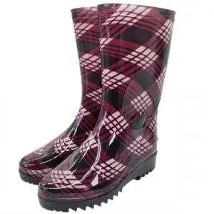 [라일리] Rly 식당장화 여자장화 여자 체크 반장화 235mm
