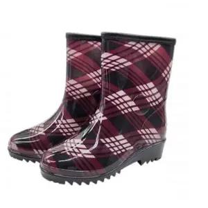 [라일리] Rly 밭장화 주방장화 여자 체크 단장화 245mm