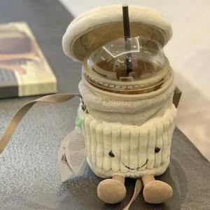 다파리 영국 Jellycat 가방 홀더 커피 크로스백 귀여운